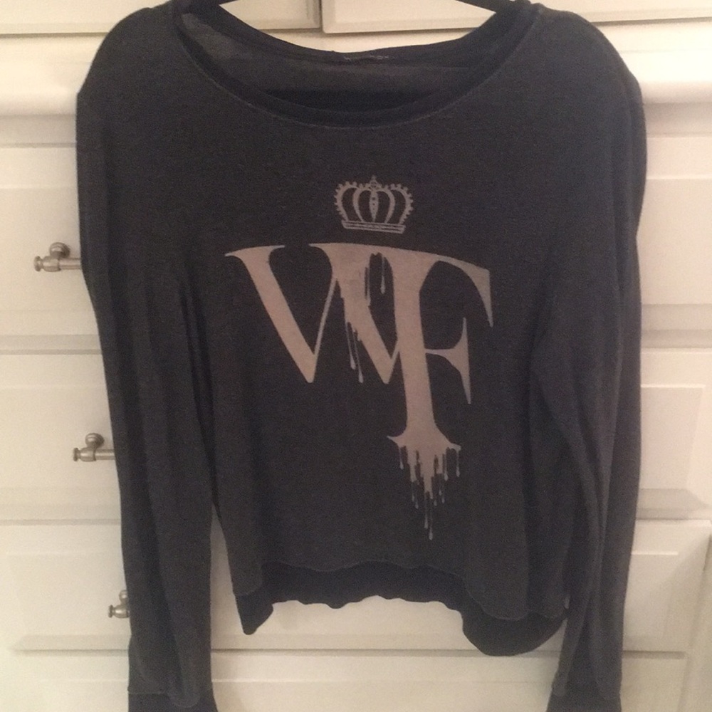 Wildfox sweatshirt romper black label LARGE